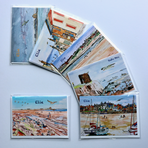 Set of 6 Elie Greeting Cards with Envelopes
