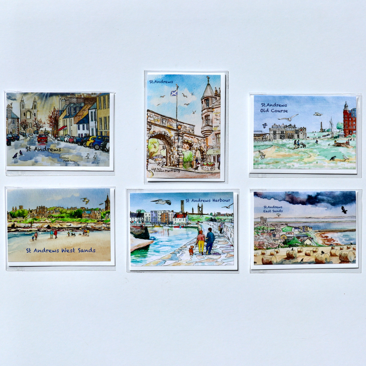 Set of 6 St Andrews' Greeting Cards with Envelopes - Image 2