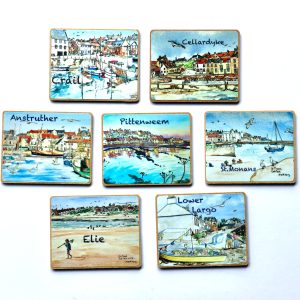 Set of 7 East Neuk Fridge Magnets.
