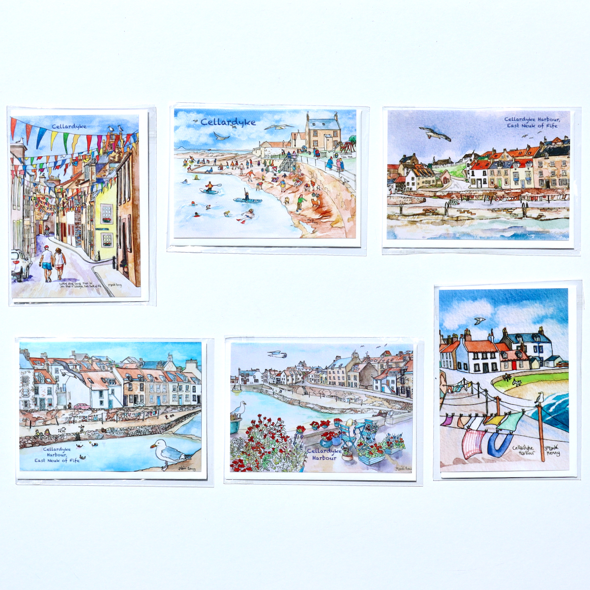 Set of 6 Cellardyke Greeting Cards with Envelopes - Image 2