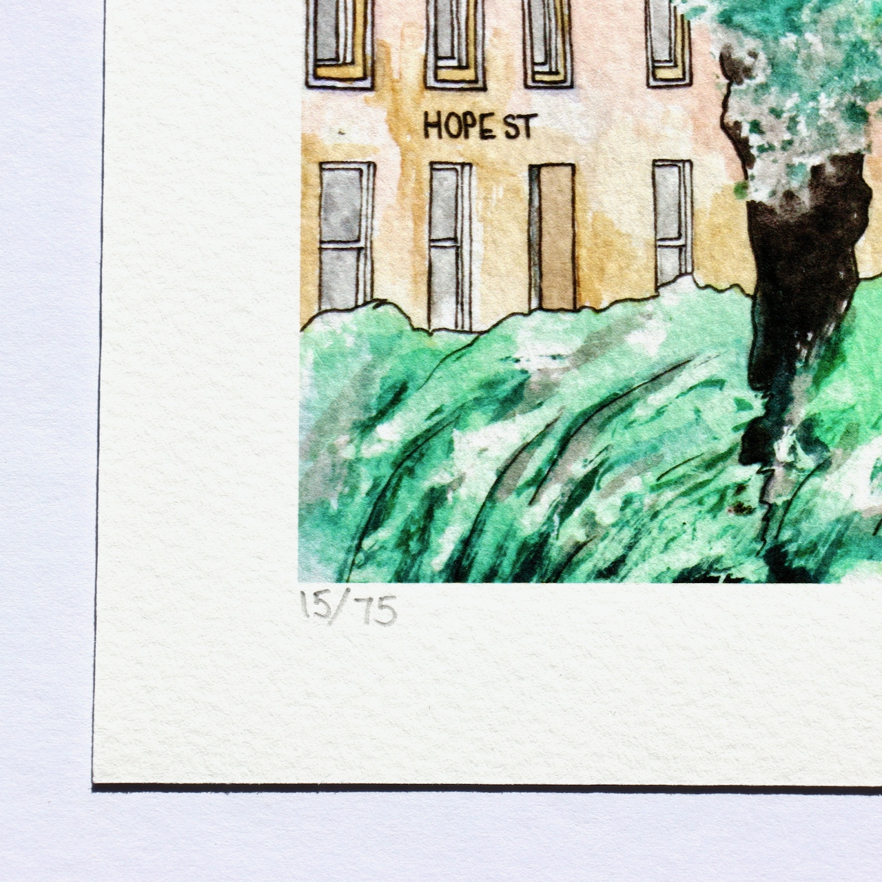 Signed Limited Edition Print 'Howard place, Hope Street and Market Street, St Andrews' - Image 4