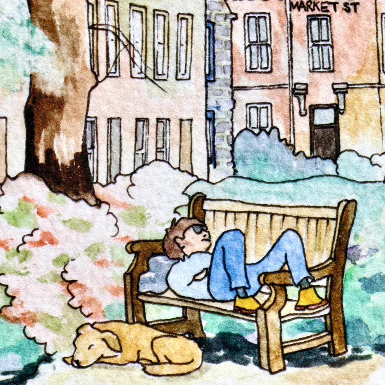 Signed Limited Edition Print 'Howard place, Hope Street and Market Street, St Andrews' - Image 3