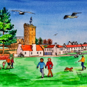 Original Watercolour 'Pan Ha', Dysart'