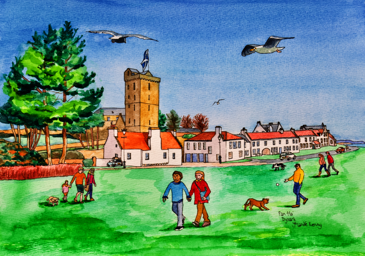 Signed Limited Edition Print 'Pan Ha, Dysart'