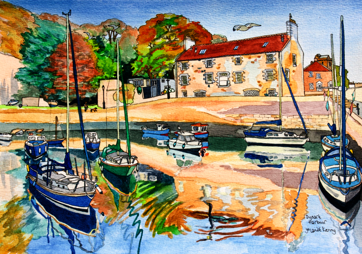 Signed Limited Edition Print 'Dysart Harbour'