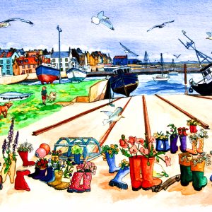 Framed Original Watercolour 'St Monans'