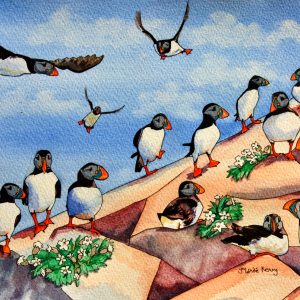 Signed Limited Edition Print 'Puffins Galore'